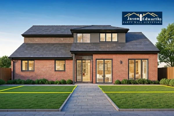 Home extension focusing on boundary line Deal
